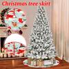 Christmas Tree Skirt Christmas Tree Bottom Decoration Short Furry Tree Skirt Tree Bottom Decoration