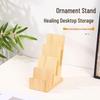 Pre-sale Wooden Business Card and Magazine Display Stand with Non-slip Base