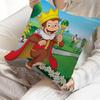 Curious G-George Cartoon Lucky Dragon Pillow Cover Sofa Cushion Cover Home Room Decoration Children Gift