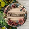 Rustic Wooden Welcome Sign - Charming Decorative Hanging Plaque - Ideal Home Hanging Ornament - Ideal Gift for Friend & Family