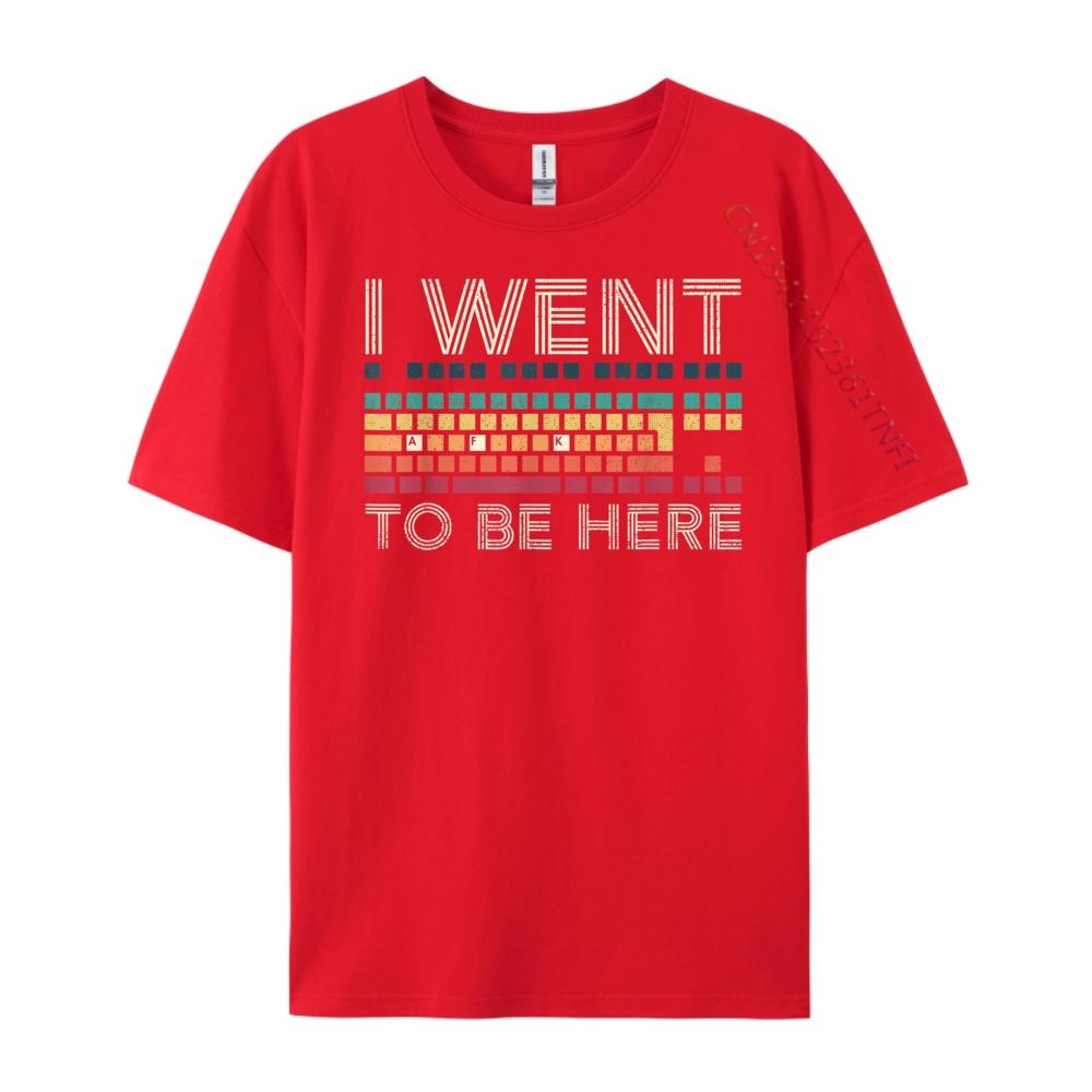 

Funny Pc Gamer I Went Afk To Be Here Away From Keyboard Red And Black Graphic T Shirt Adult Spring Men s Clothing Deals S