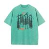 Outdoor Style Hip Hop Washed Retro T Shirts Crew Neck Pure Cotton Female Tees Washed T Shirt