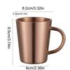 1Pc304 Stainless Steel Korean Style Coffee Cup Available In Multiple Colors HeatResistant And Drop Resistant