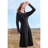 BETU Women's 2025 Autumn Slimming Long Sleeve Dress