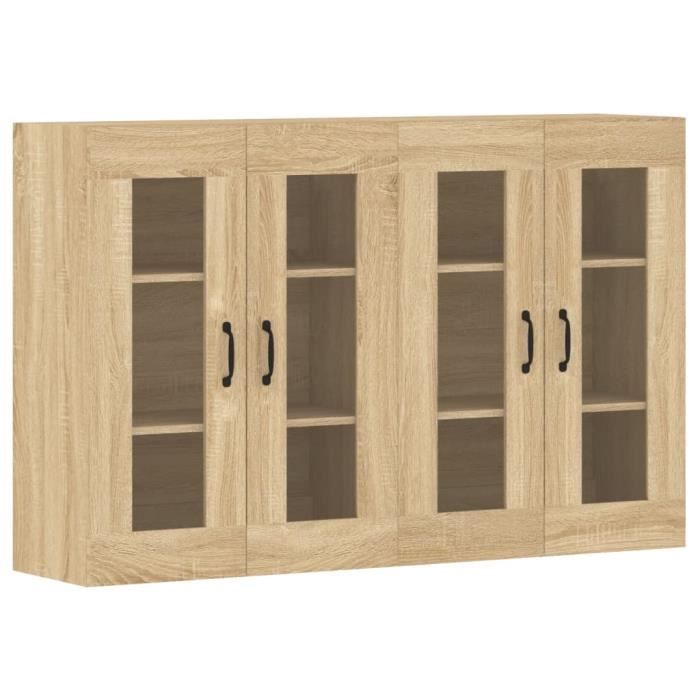 VidaXL Wall Cabinets 2 Pcs Sonoma Oak Engineered Wood 3197907
