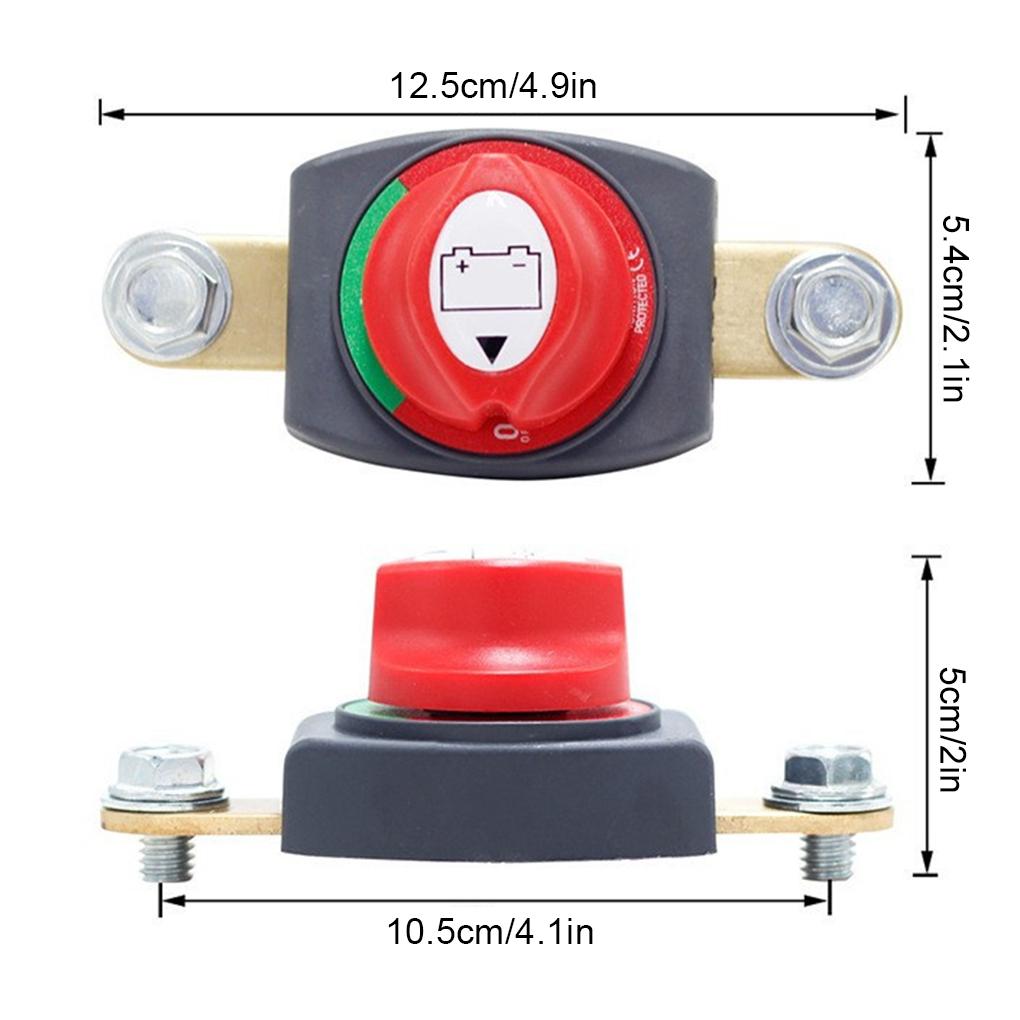 Top Post Battery Disconnect Switch Battery Disconnect Switch RV And Boat Negative Vehicle On/Off