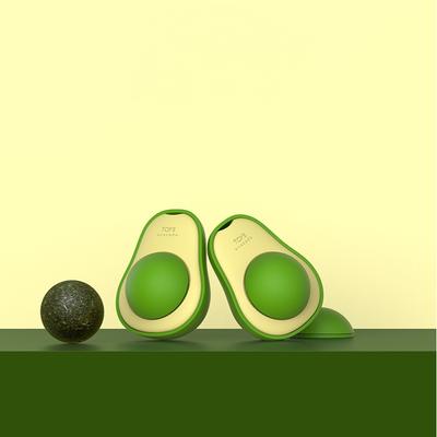 Katzenleckspielzeug Natürliche Katzenminze Wandaufkleber Avocado-Stil Gallenfrüchte Katzenleckerlis Darmreinigung Ton Katzengras