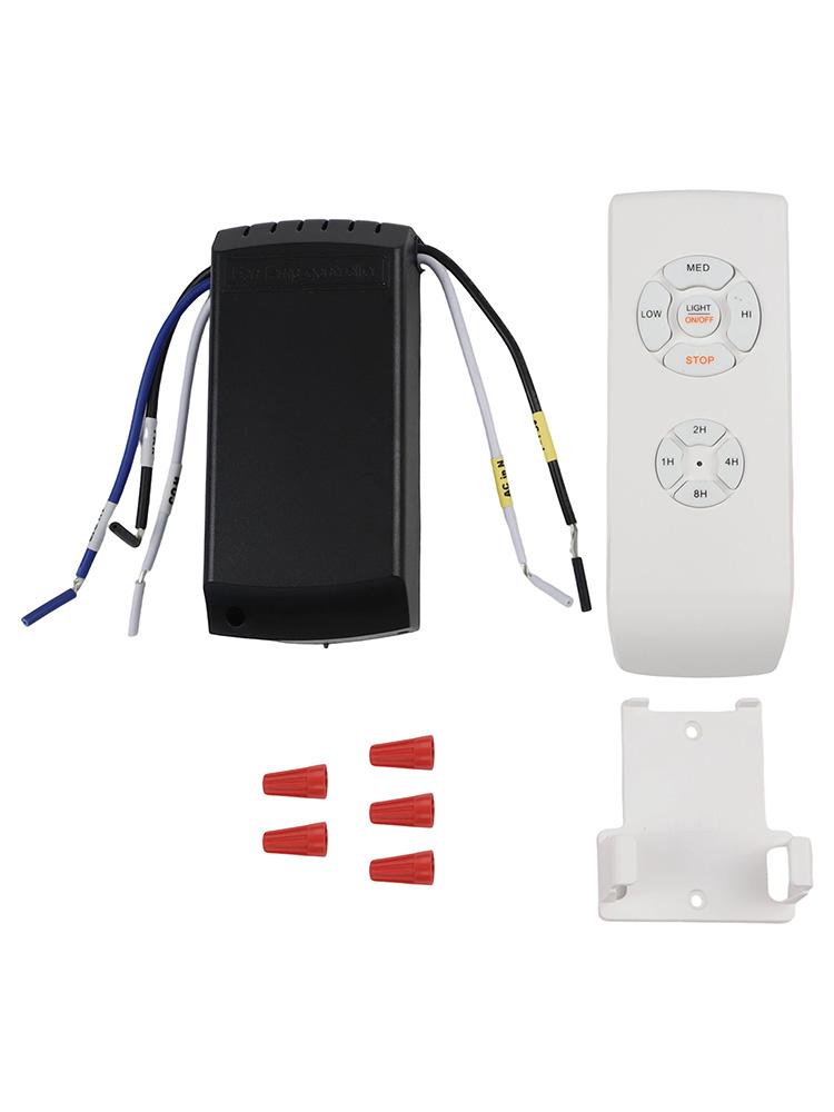 Ceiling Fan Remote Convenient Compact Ceiling Fan & Light Dimmer Remote Control Kit 4 Speed Timer Easy Installation