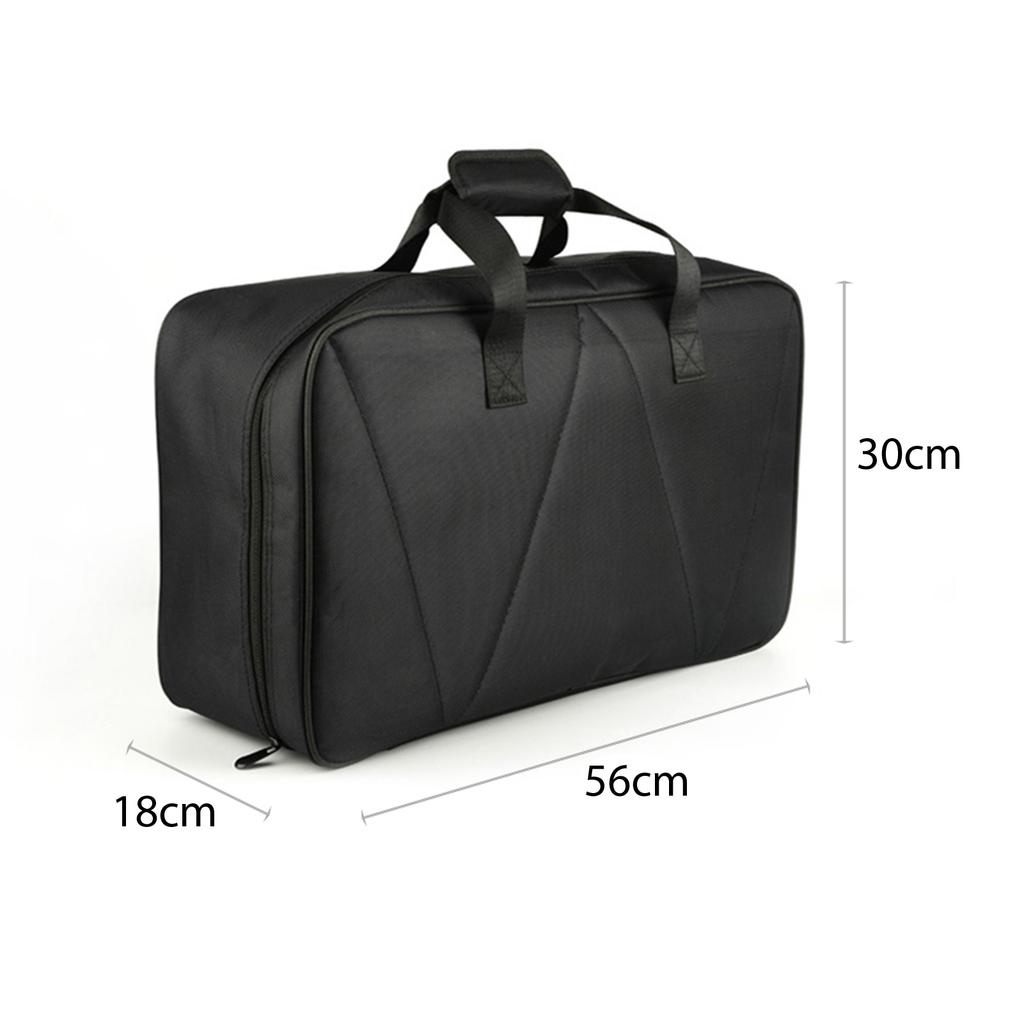 Großes Gitarreneffekt-Pedalboard aus Aluminiumlegierung, 19,7 * 11 Zoll, mit Tragetasche