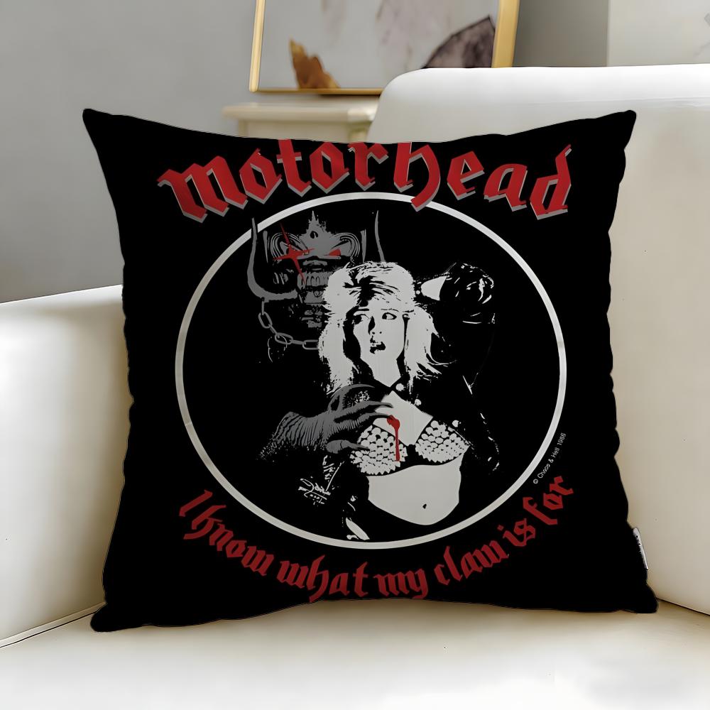 Stylish MMotorheadsful Cushion Cover Stylish Washable Pillow Cover Ideal for Couch Bedroom Car Decoration
