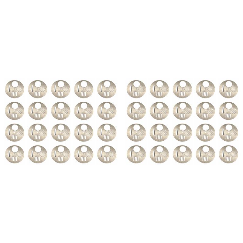 A84X-40PCS Beekeeping Tools Bee Hive Vent Nest Door Cage Stainless Steel Round Hive Hole Entrance Disc Beehives Equipment