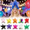 Fashion Colorful Feather Headpiece Stage Performance Decorative Feather Headdress Brazilian Carnival Hair Band Carnival Events