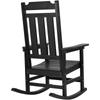 Porch Rocker HIPS Outdoor Rocking Chair High Back 2 Pcs 400 Lbs Weight