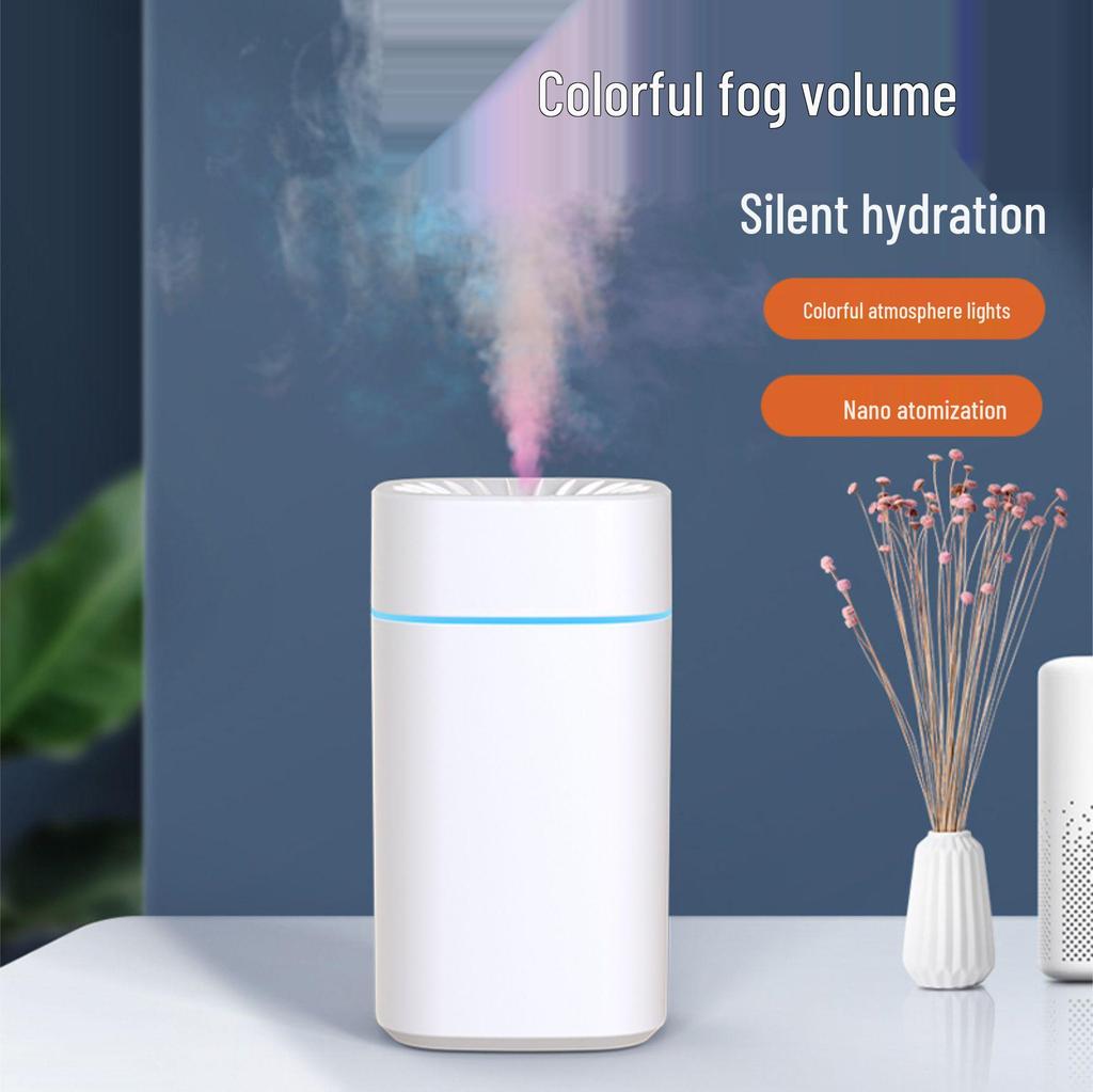 Compact USB Aroma Diffuser & Humidifier with Night Light for Home, Bedroom, and Car