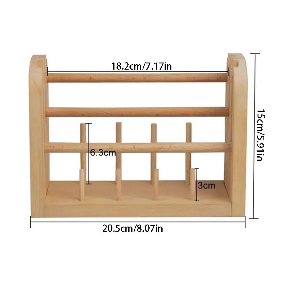 Rotating Weaving Yarn Ball Holder Wooden Sewing Thread Storage Rack Thread Spool Holder  Home