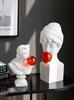 Bubble David Head Plaster Sculpture Ornaments Room Art Decor Apollo Resin Statue Handicraft Home Decor Studio Decoration Props