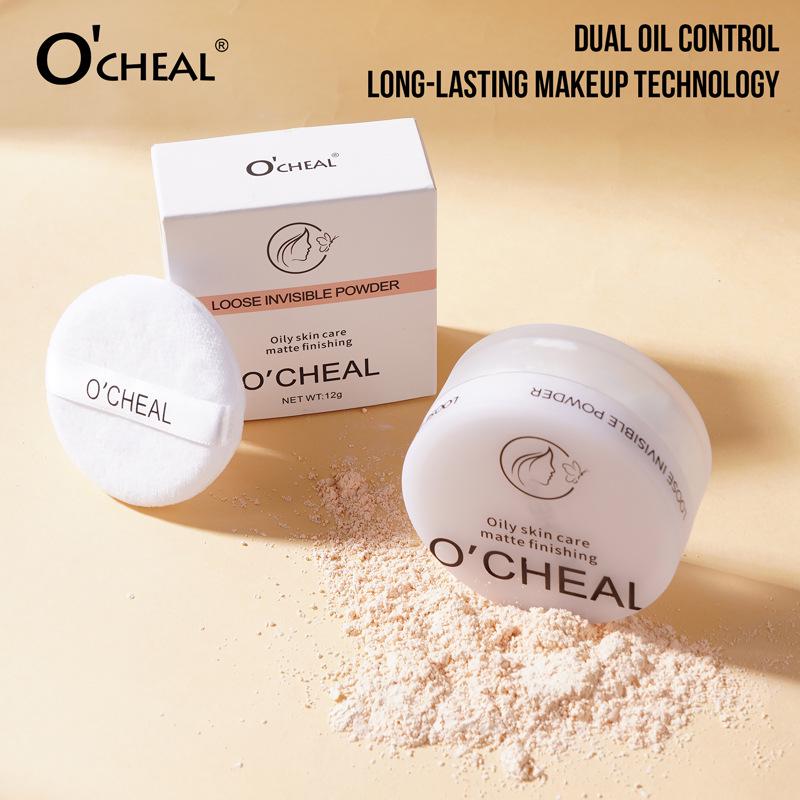 OCHEAK Honey Soft Focus Loose Powder - Natural, Long-lasting Makeup Setting with Invisible Pores and Contouring Effect