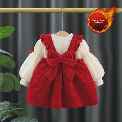 Stylish Baby Girl Autumn/Winter Overall Dress - Princess Skirt