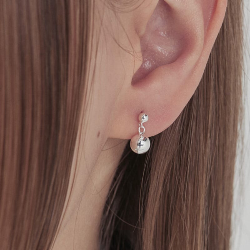 MARQUEMENT silberne Bally Ohrringe