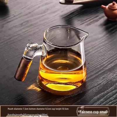Shangqi Wooden Handle Glass Tea Pitcher
