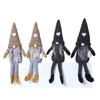 Faceless Knitted Doll with Hanging Legs - Christmas Ornament for Home Decor