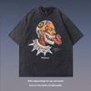 American Street Style Rodman Character Retro Short-Sleeved Men'S And Women'S Ins High Street Washed Old Loose T-Shirt