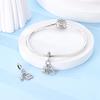 Charms Original Copper Color Zircon Stone Radio Pendant Beads Fit Bracelet Women Jewelry Diy Fine Gift Accessory