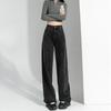 Trend versatile 2025 denim wide-leg women's pants spring and autumn new drape loose and tall and thin straight pants tide