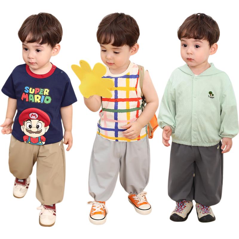 LUSON Infant Boys' Summer Quick-Dry Mosquito Repellent Pants