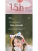 Sky Blue Cat Ear Bluetooth Headphones with Breathing Light