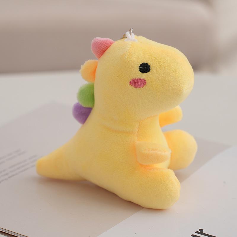 Lovely Dinosaur Stuffed Doll Cartoon Animal Keychain Plush Toy for Kids Home Decor