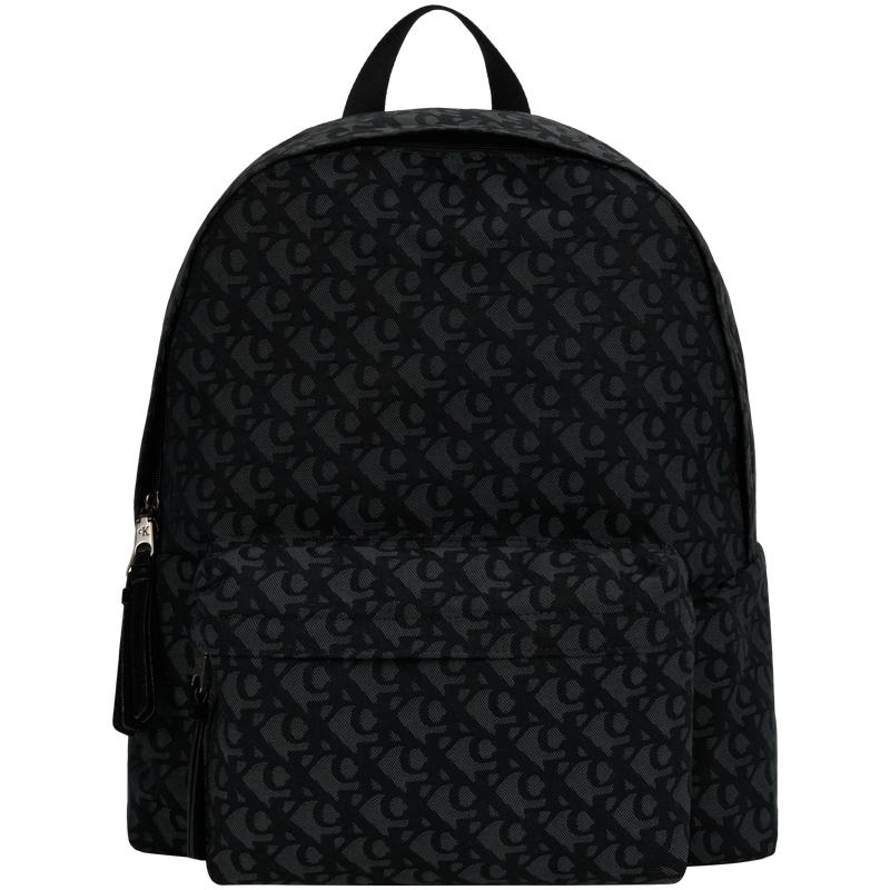 

Calvin Klein Campus Style Letter Jacquard Fabric Backpack Men backpacks Space-Black 4G3116G-UB1 Basic Set (Bag)