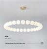 Nordic Modern Minimalist LED Chandelier - Pearl Necklace Design for Living Room, Bedroom, and Restaurant.