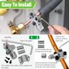 A25F-BPV31 Piercing Valve, 1/4, 5/16, 3/8 Inch Universal Tubing, Air Conditioner And Fridge Refrigeration Accessories