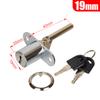 16/19Mm Cabinet Lock Zinc Alloy Furniture Desk Draw Pedestal Lock Office Home Filing Cabinet Lock With 2 Keys