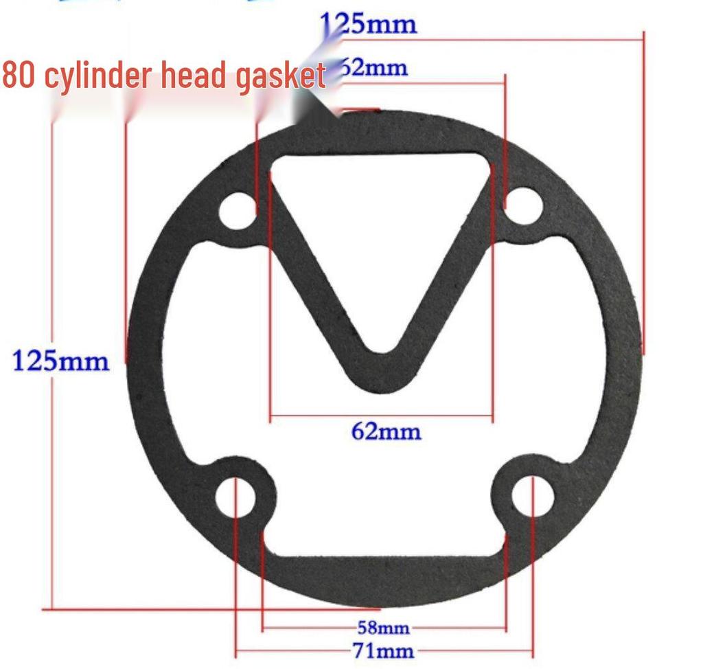 Air Compressor Head & Cylinder Seal Kit: Paper, Steel Wire, Asbestos Gaskets & 3P Air Rod Gasket