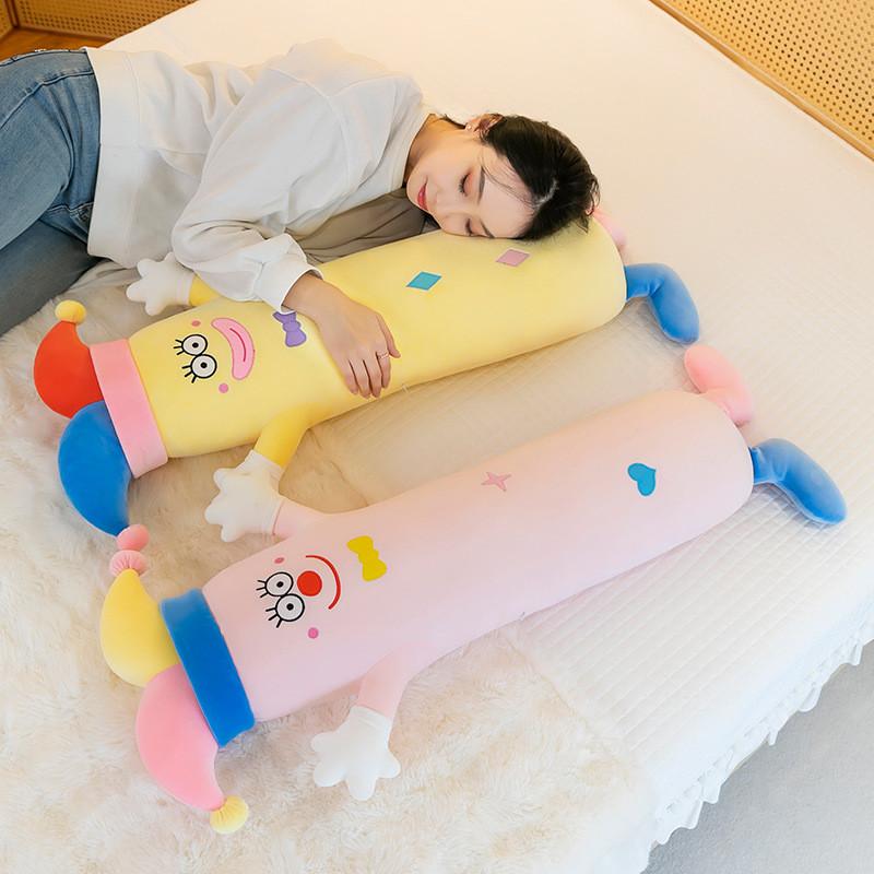 Clown Cute Cartoon Long Plush Toy Pillow Children Toy For Birthday Gifts