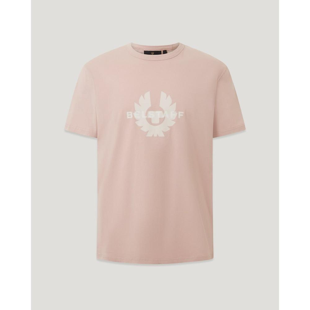 Belstaff Klasické logo Tričko, Britské motocyklové dědictví Unisex Černé Ležérní tričko, Minimalistický Streetwear, Každodenní nošení