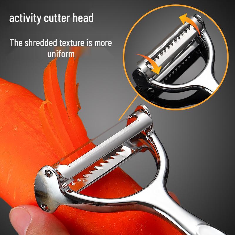 Zinc Alloy Multi-Functional Veggie & Fruit Peeler, Melon Grater, Potato Shredder