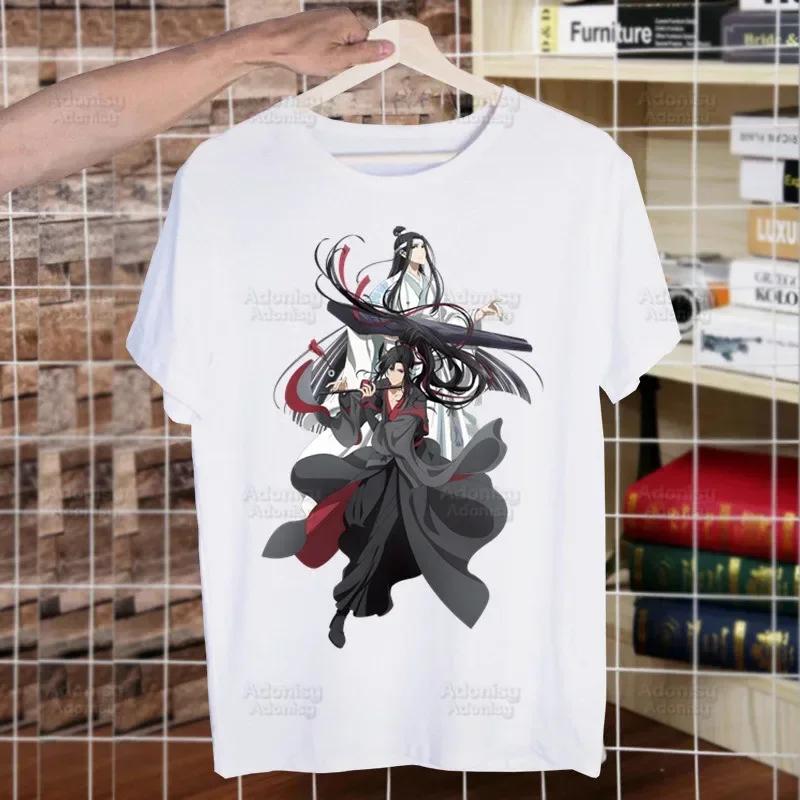 Mo Dao Zu Shi The Untamed Harajuku Man T Shirts Lan WangJi Wei Wu Xian Tees Shirt Tops Short-Sleeved Aesthetic Anime T Shirt
