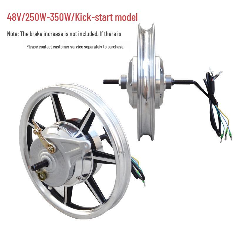 14-Inch Folding Electric Bike, Brushless Geared Motor, 36V/48V, 500W/350W, Dual Hub Drive