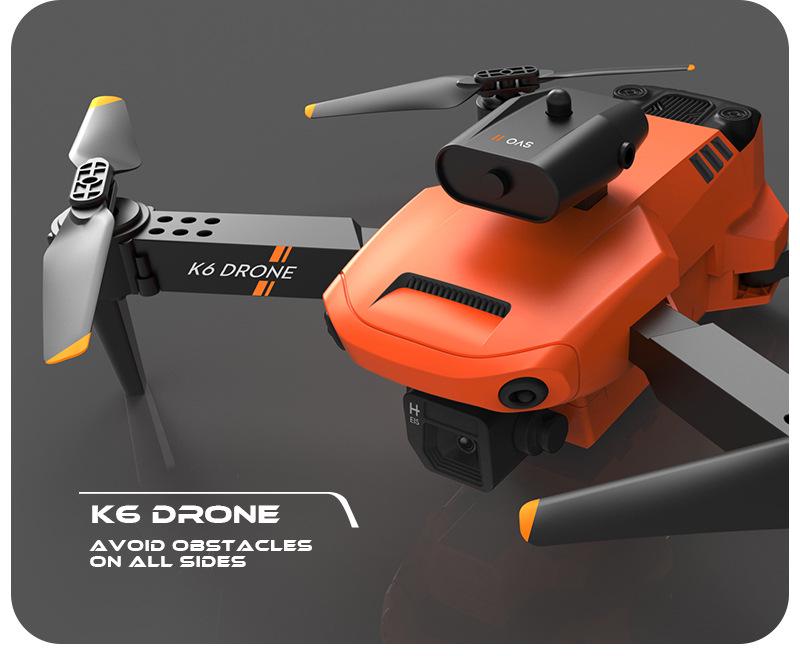 TikTok Drone: K6 Folding Remote-Control Plane with 4K Camera & Four-Sided Obstacle Avoidance.