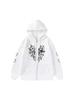 Gothic Heart-Shaped Spider Web Women's Zipper Hoodie - Trendy, Comfortable Casual European/American Style Sweatshirt