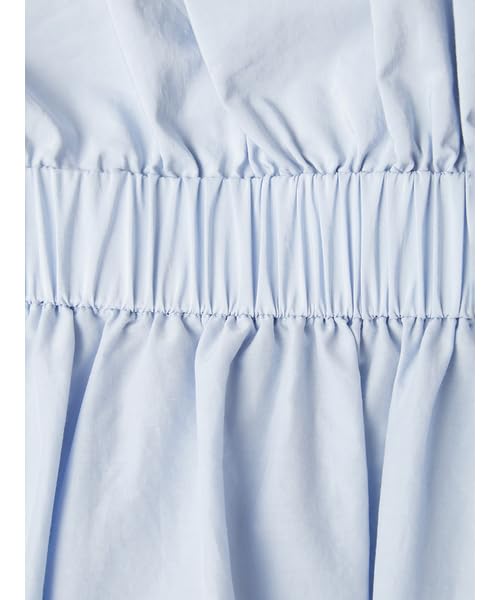 FRAY Puff Sleeve Blouse Blue I.D. Women's Off-the-Shoulder FWFB251100,