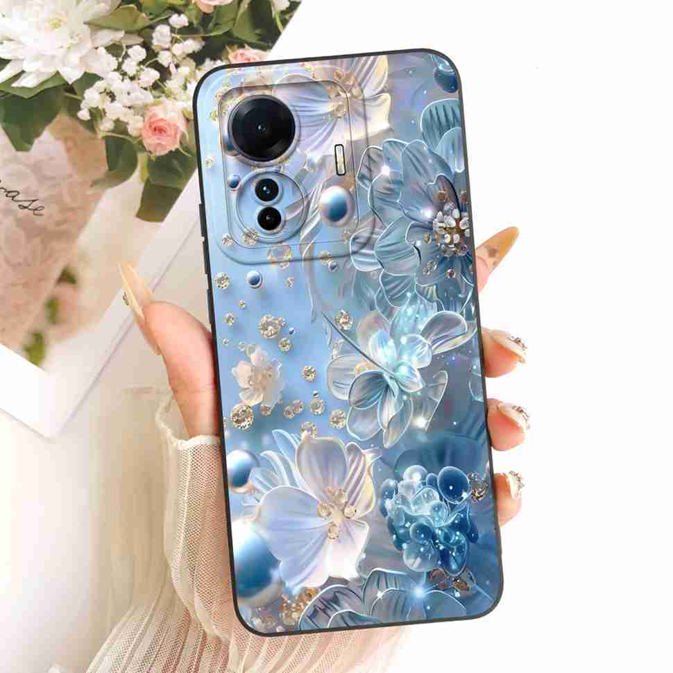 Für vivo S15e 5G V2190A Hülle Bunt Bemalte Blumen Silikonhülle Für Vivo S15e VIVO S15E 5G 6,44" Vollschutz Stoßfänger
