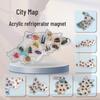Benutzerdefinierter 3D Xi'an Stadt Acrylkarte Kühlschrankmagnet - Kulturelles & Kreatives Souvenir