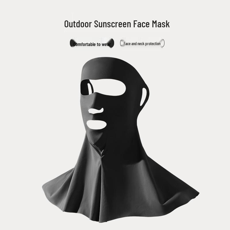 2026 Women s Cooling Ice Silk Sunscreen Mask for Face, Neck & Back Protection