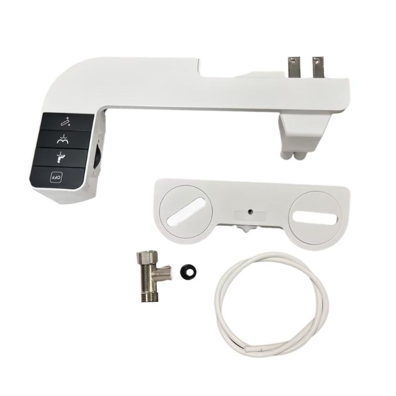 

Thin Without Electric Bidet Attachment with Cleaning Double Nozzle and Side Arm Control for Personalize Hygienes