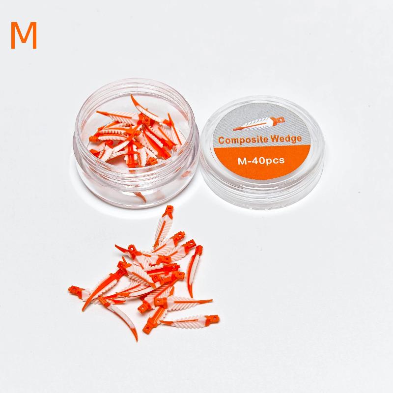 

40 шт. Стоматологические межзубные клинья Герметизирующие композитные клинья Силиконовые Подходящие Адаптивные Стоматологический материал для реставрации зубов M