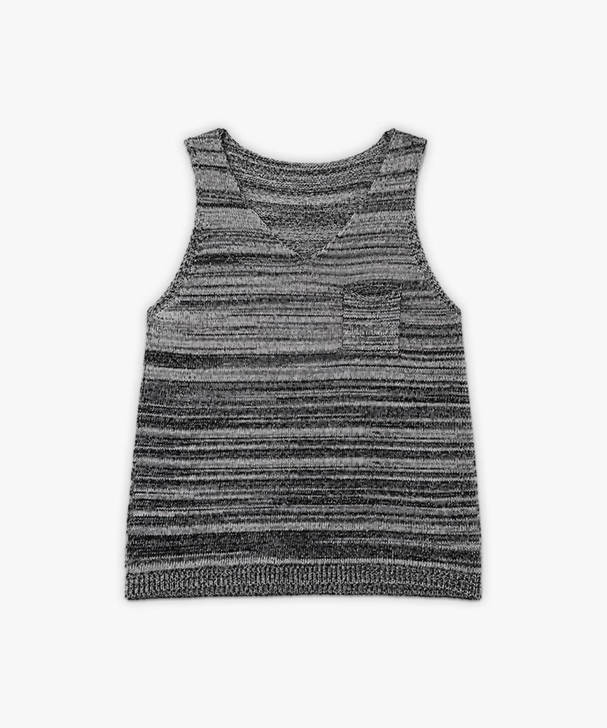Keulleiseu Linen Blended Pocket Sleeveless_Yellow